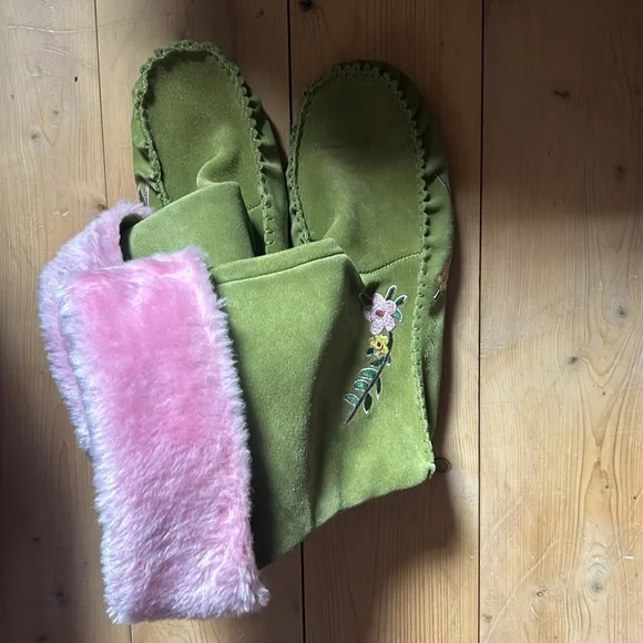 Naughty Monkey Boots/Pink & Green/Size 9.5/ New-No tags - Picture 9 of 11